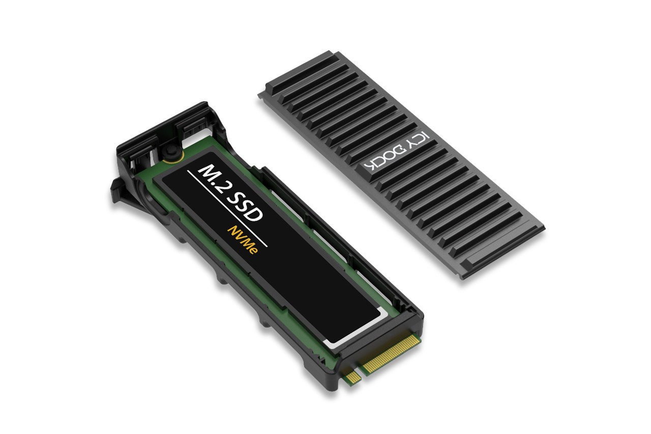Icy Dock MB312M4P-B interface cards/adapter M.2, PCIe-2