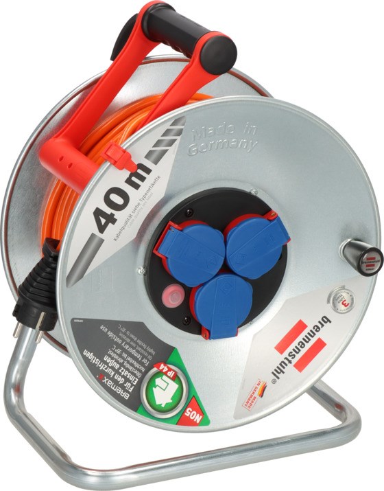 Produžni kabel na motalici BRENNENSTUHL Garant S (40m, 3 utičnice, IP44)-0