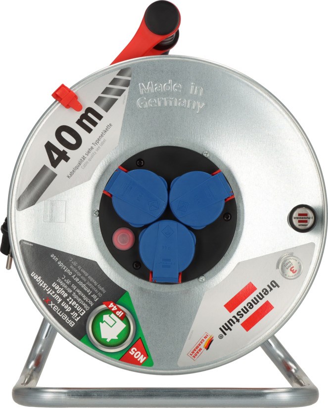 Produžni kabel na motalici BRENNENSTUHL Garant S (40m, 3 utičnice, IP44)-1
