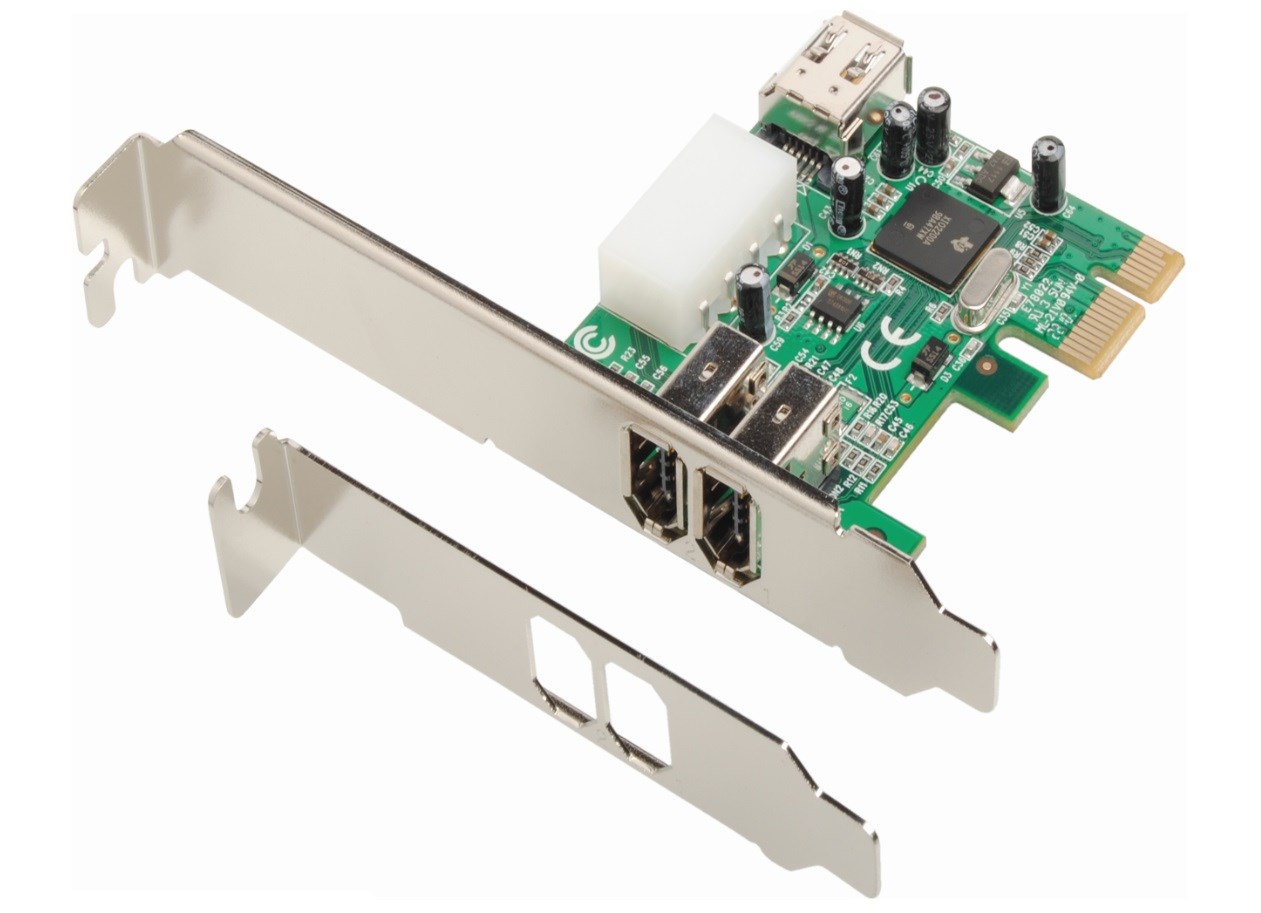 Dawicontrol DC-1394 PCIe FireWire Controller interface cards/adapter IEEE 1394/Firewire