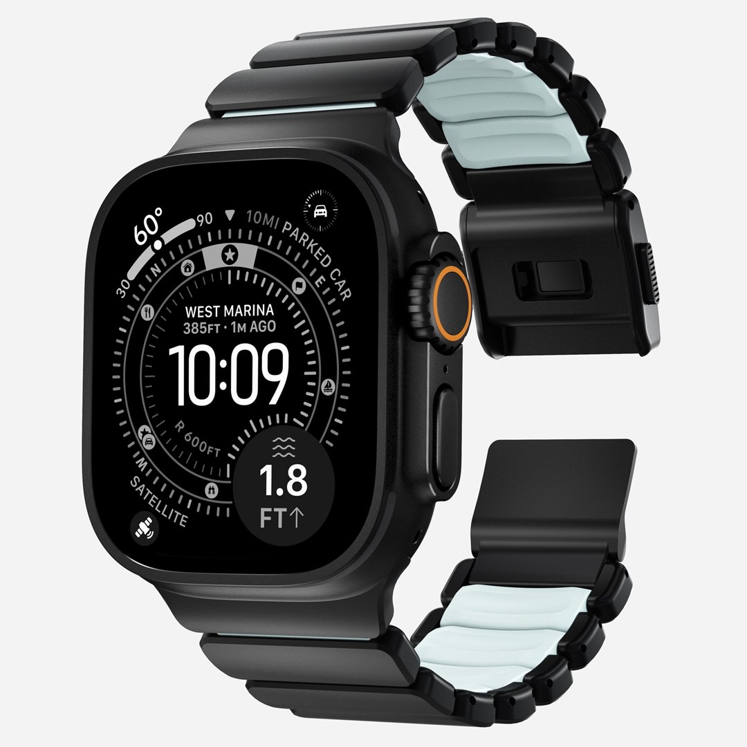 Remen za pametni sat NOMAD Titanium Band za Apple Watch (49/45/44/42mm), crna boja-4