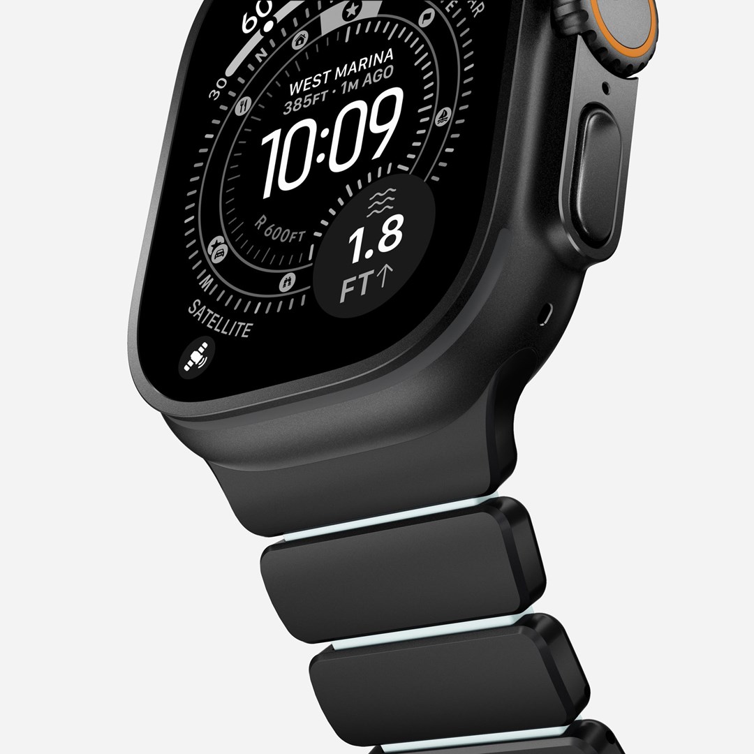 Remen za pametni sat NOMAD Titanium Band za Apple Watch (49/45/44/42mm), crna boja-13