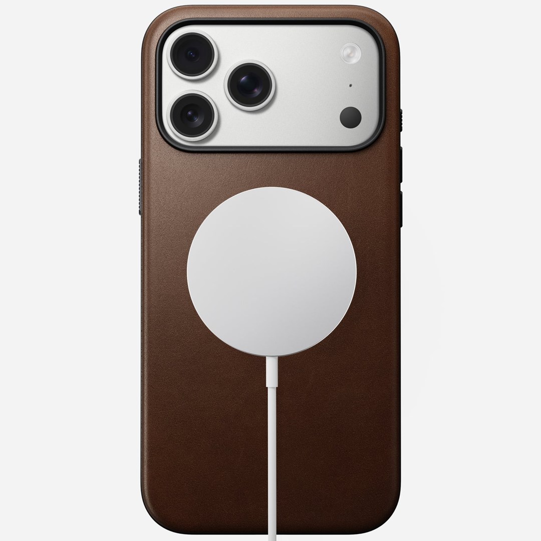 Nomad Modern Leather Case mobile phone case 17.5 cm (6.9") Cover Brown-1