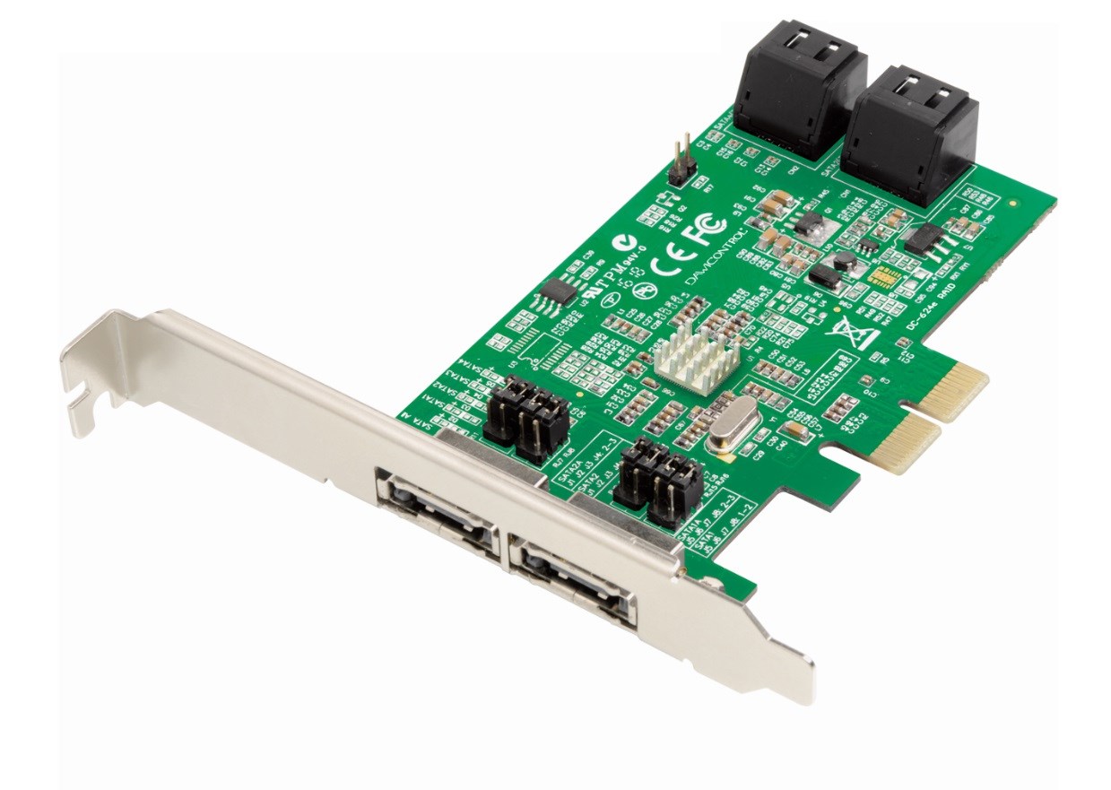 RAID kontroler DAWICONTROL DC-624e (2x SATA, 2x eSATA, PCIe 2.0 x2)-1