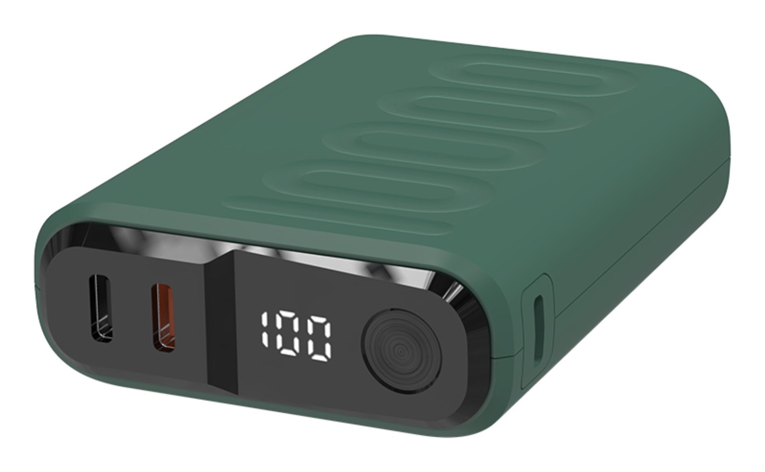 Prijenosna baterija REALPOWER PB-10000C PD+ 10000 mAh tamno zelena boja