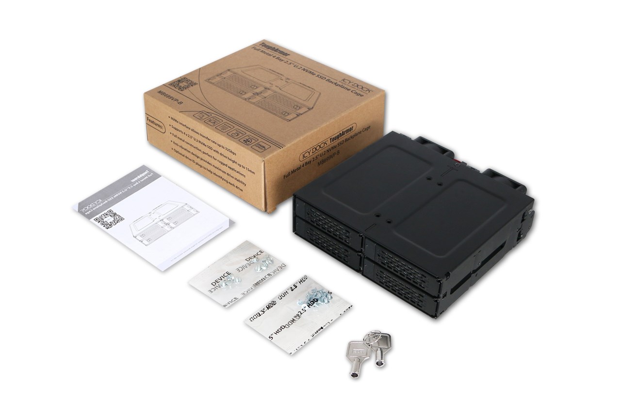 Icy Dock MB699VP-B drive bay panel Black-7