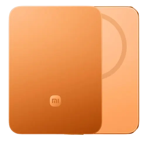 Prijenosna baterija XIAOMI UltraThin Magnetic Power Bank 5000 15W (5000 mAh, 15 W bežično, 22.5 W žičano, MagSafe, narančasta boja)