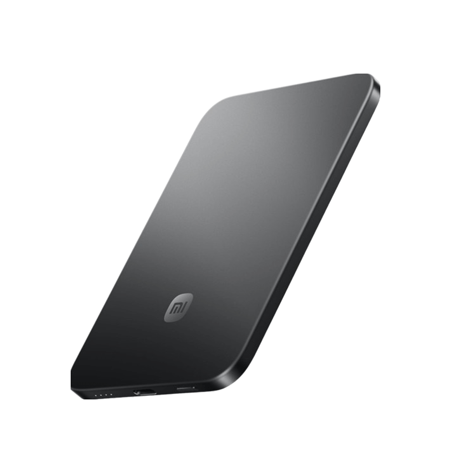 Prijenosna baterija XIAOMI UltraThin Magnetic Power Bank 5000 15W (5000 mAh, 15 W bežično, 22.5 W žičano, MagSafe, crna boja)-2