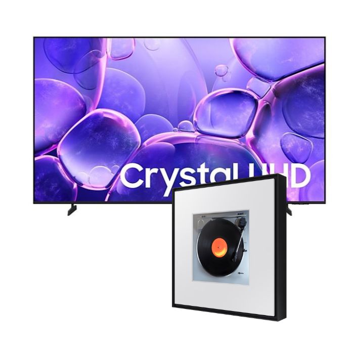 Bundle TV SAMSUNG UE65U8072FUXXH + Music Frame HW-LS60D/EN (65", 4K UHD, Crystal UHD, Smart TV, Dolby Atmos, Q-Symphony)