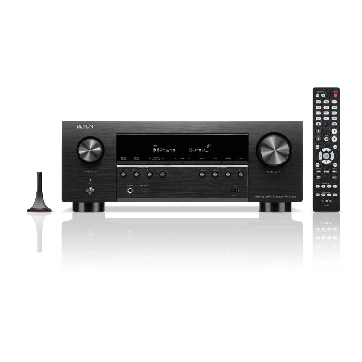 AV receiver DENON AVR-S980H (7.2 kanala, 8K, 90W, Dolby Atmos, HEOS, crna boja)