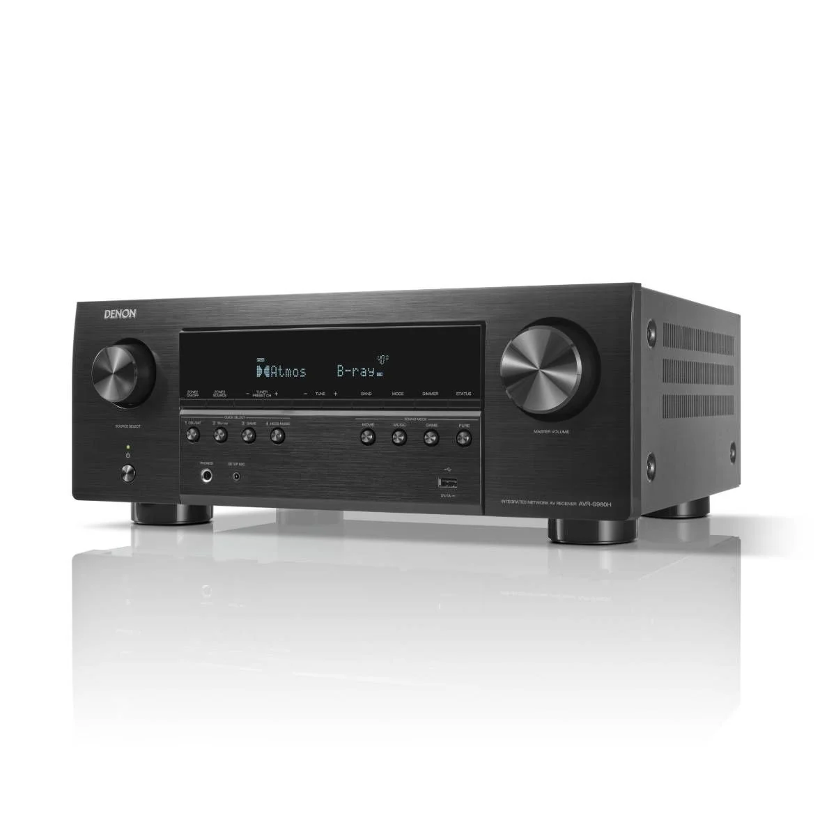 AV receiver DENON AVR-S980H (7.2 kanala, 8K, 90W, Dolby Atmos, HEOS, crna boja)-2