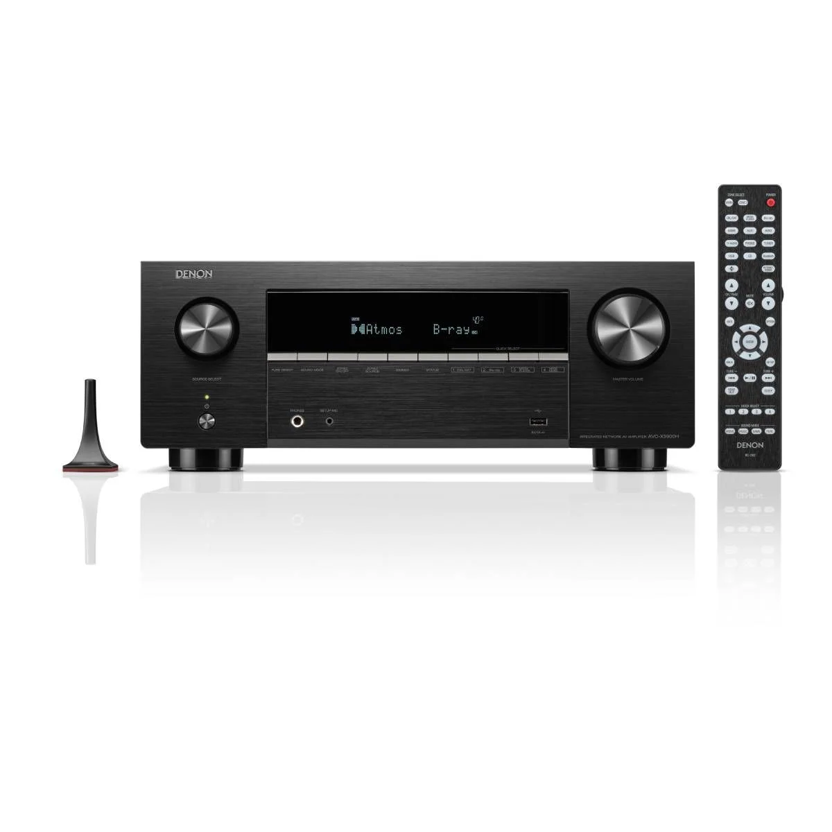 AV receiver DENON AVC-X3900H (9.4 kanala, 8K, 105W, Dolby Atmos, HEOS, crna boja)