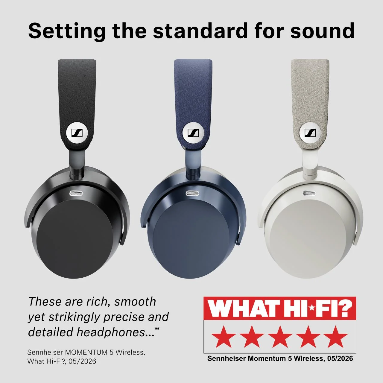 Slušalice SENNHEISER Momentum 5 Wireless (bežične, Over-ear, ANC, Bluetooth 5.4, crna boja)-4