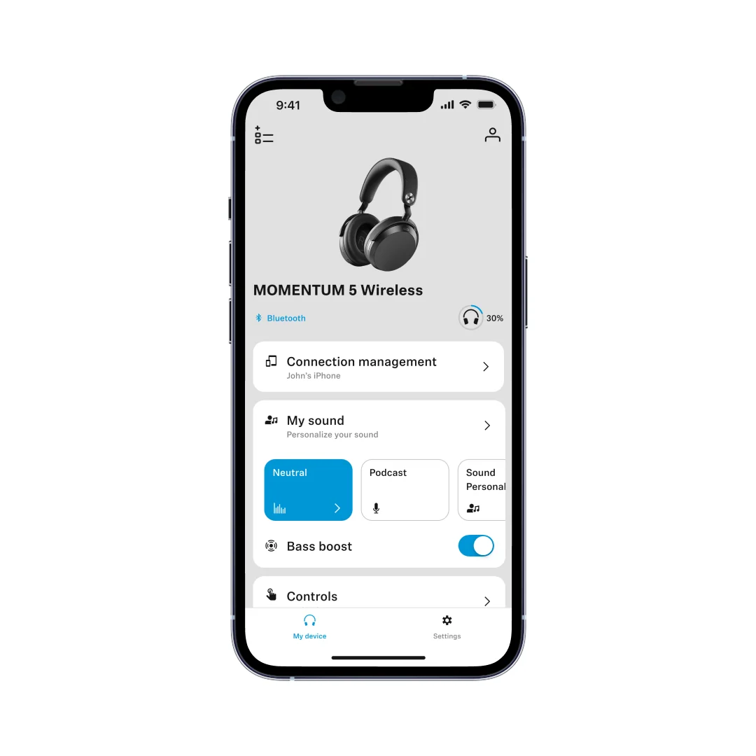 Slušalice SENNHEISER Momentum 5 Wireless (bežične, Over-ear, ANC, Bluetooth 5.4, crna boja)-3