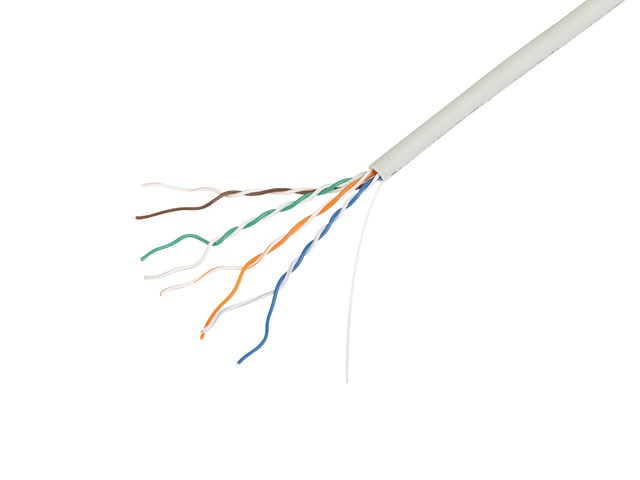 LANBERG LAN CABLE UTP CAT.5E 305M SOLID CU LSZH GREY CPR + FLUKE PASSED