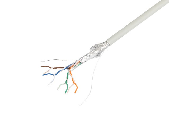 LANBERG LAN CABLE SFTP CAT.5E 305M SOLID CU LSZH GREY CPR + FLUKE PASSED-2