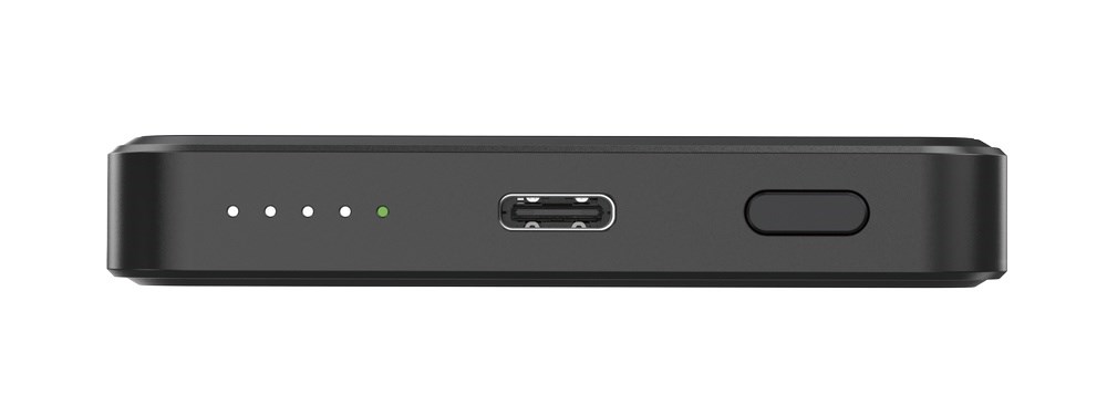 Magnetska prijenosna baterija GEMBIRD PB05-WPC15M-01 5000 mAh, 15W, crna boja-3