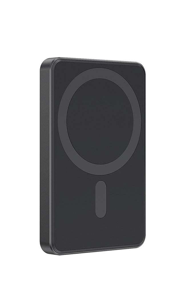 Magnetska prijenosna baterija GEMBIRD PB05-WPC15M-01 5000 mAh, 15W, crna boja-1