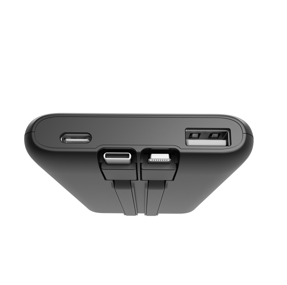 Prijenosna baterija GEMBIRD PB10-PD20-LCD-01 10000 mAh 20W (integrirani kabeli, LCD), crna boja-4