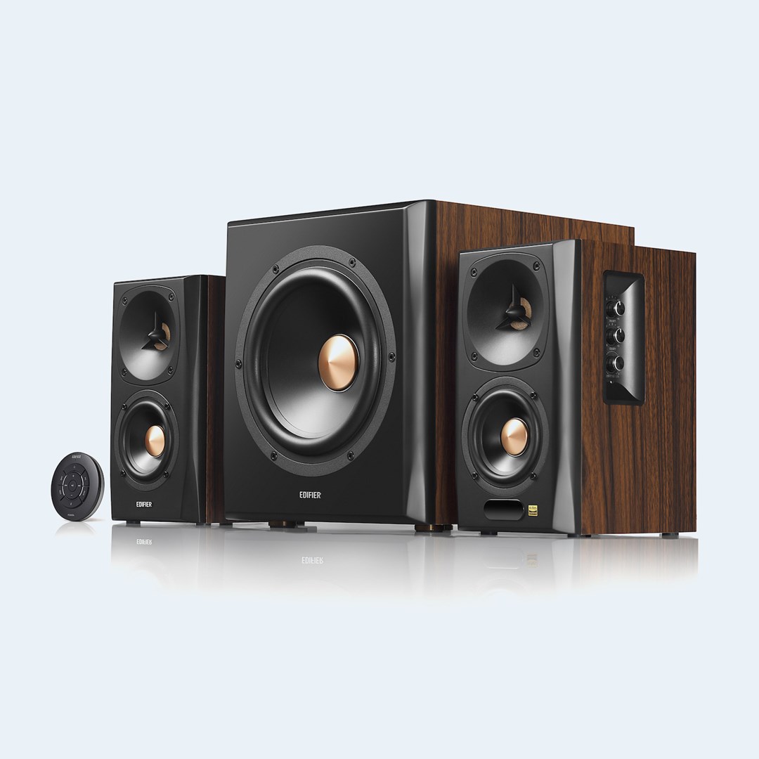 Edifier S360DB speaker set 150 W PC Black, Wood 2.1 channels Bluetooth-3