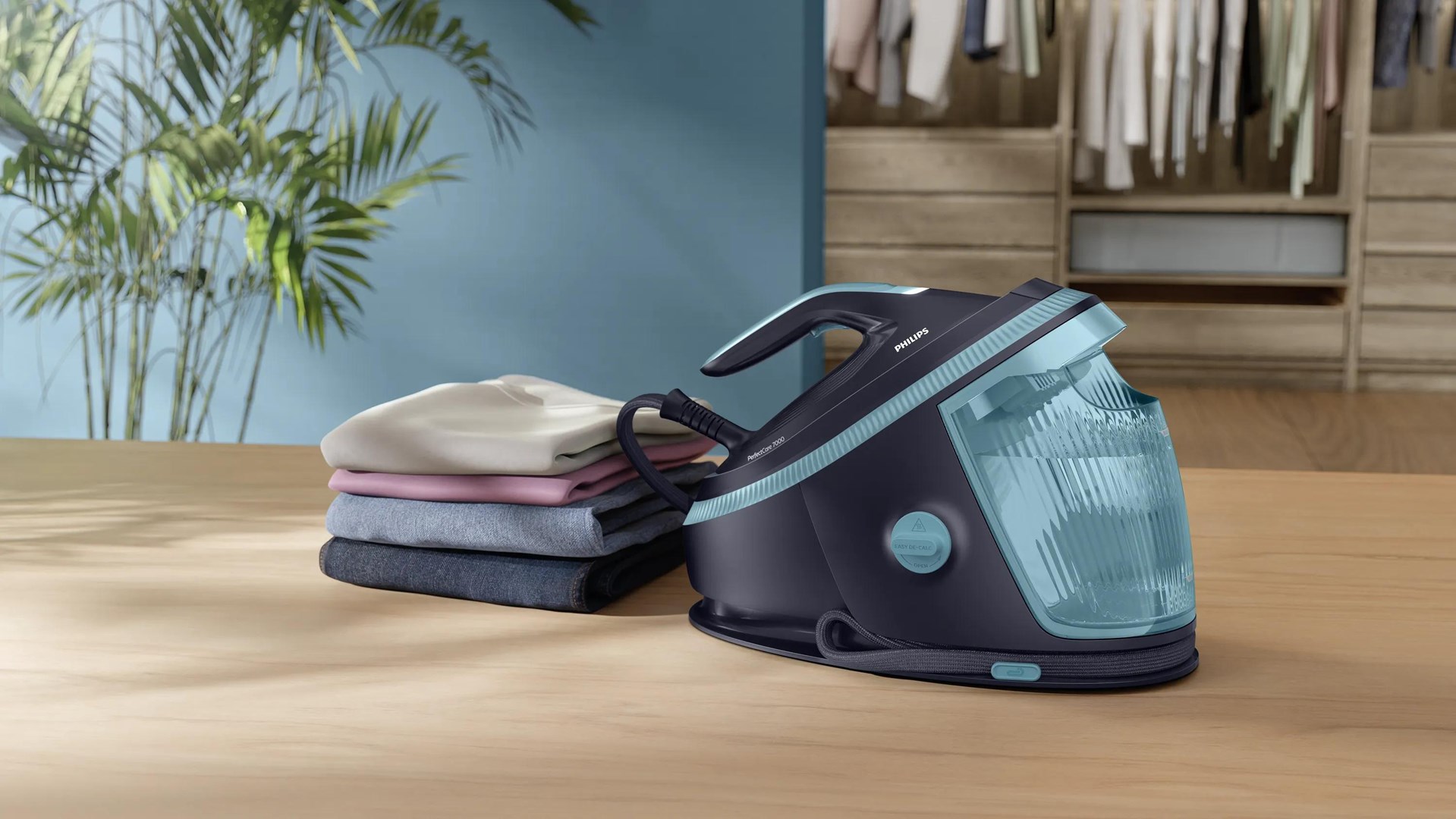 Philips 7000 series PSG7200/20 steam ironing station 3120 W 1.5 L SteamGlide Elite soleplate Blue-6