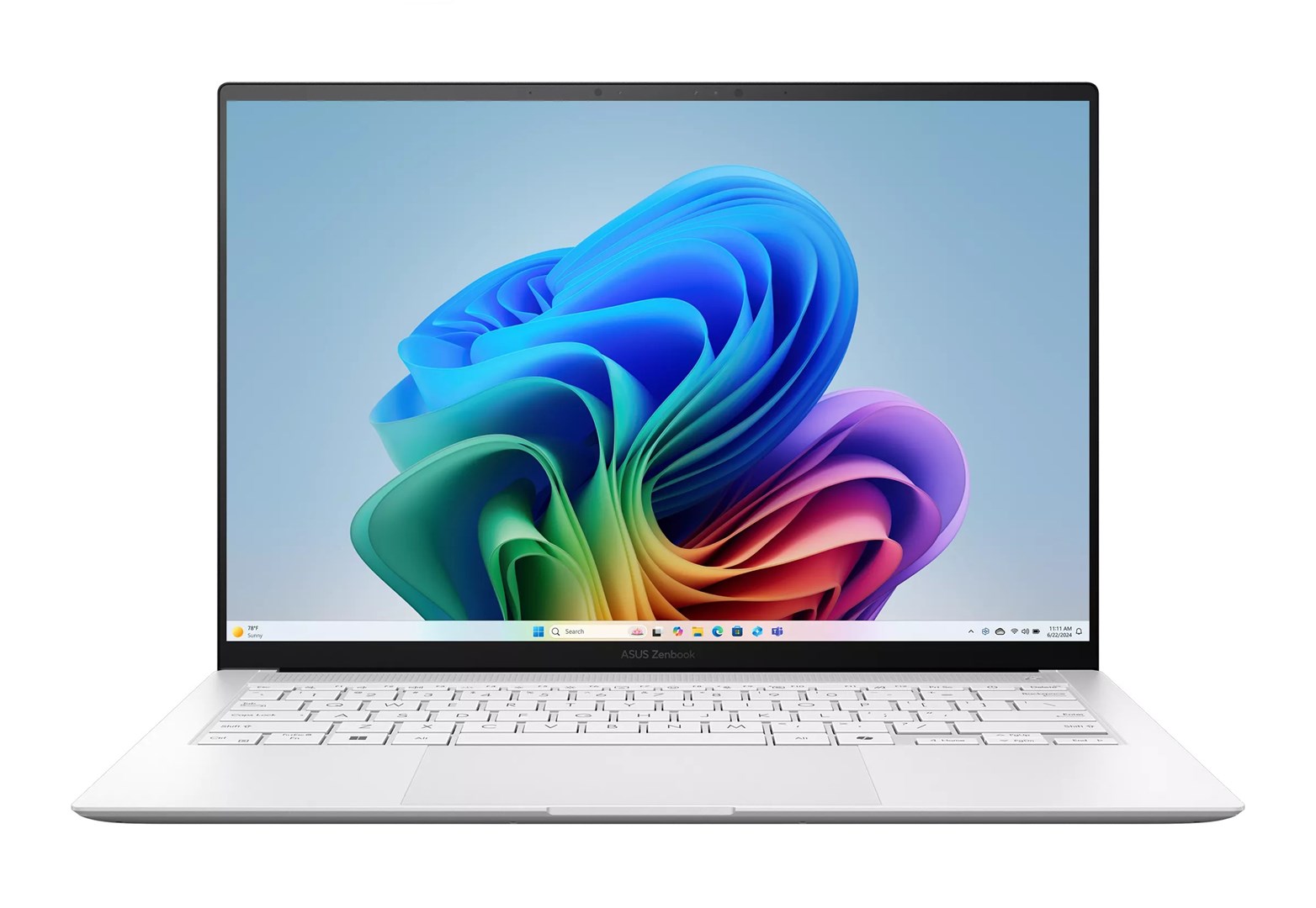 Laptop ASUS ZenBook S 14 UX5406SA-QJ502W (14.0", OLED, WUXGA, Intel Core Ultra 7 256V, 16GB, 512GB SSD, Intel Arc Graphics, Windows 11, Non-HR tipkovnica, Bijela)-1