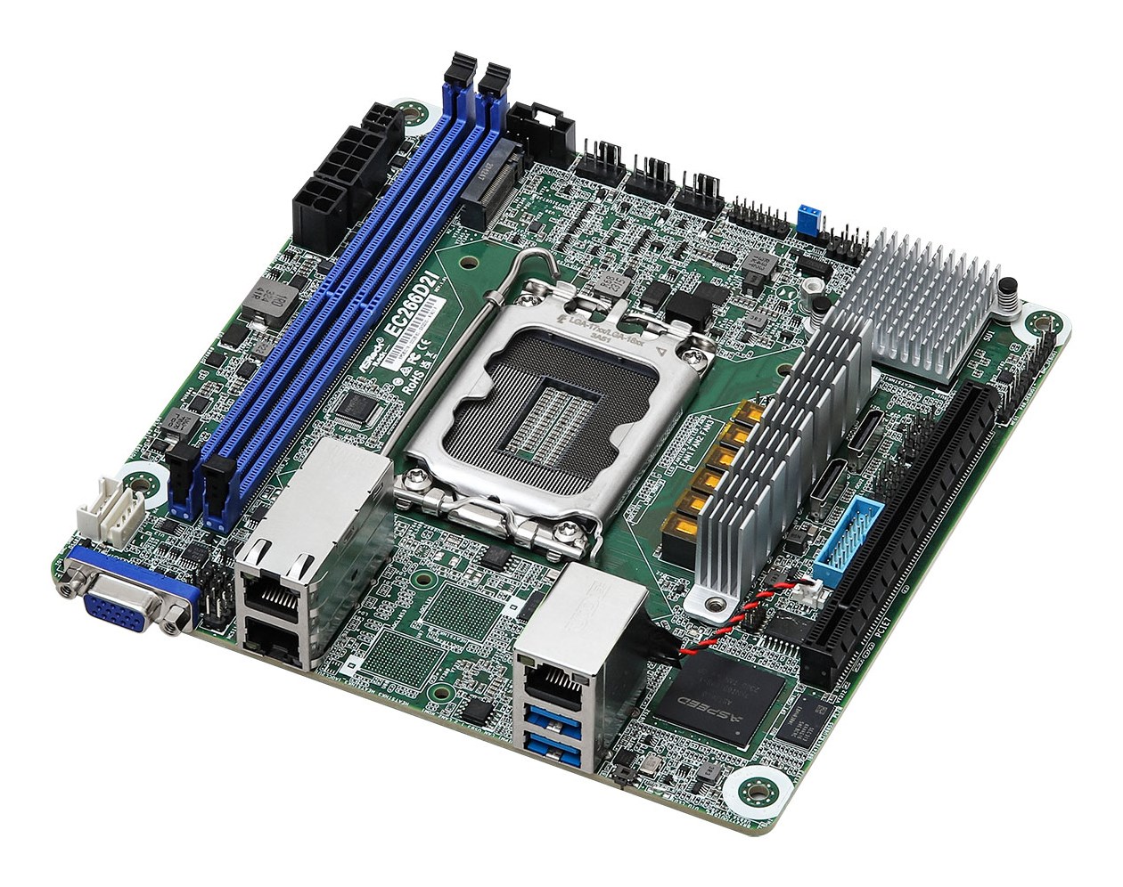 Matična ploča ASROCK EC266D2I (Mini-ITX, Intel C266, LGA 1700)-1