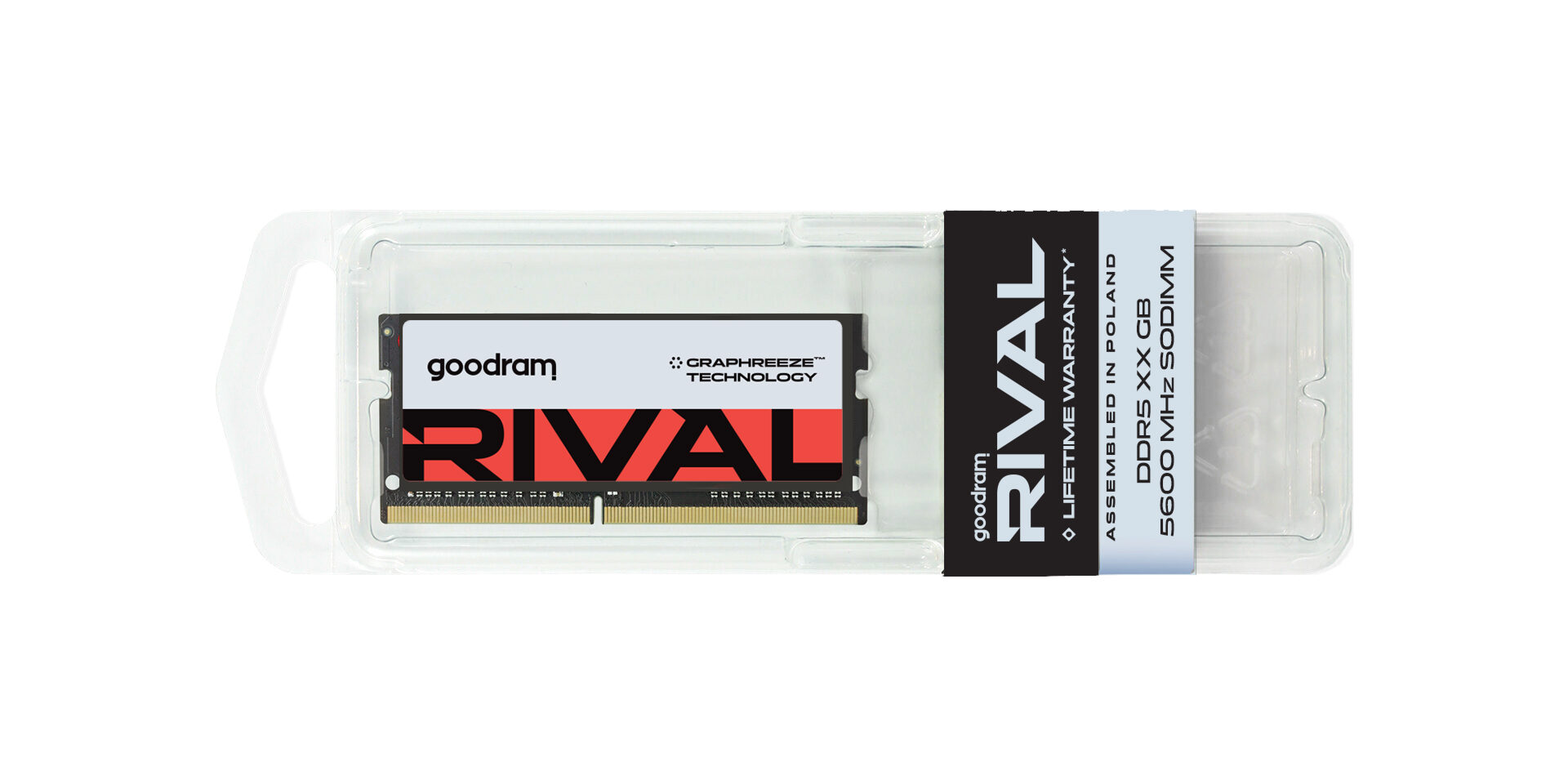Memorija za prijenosno računalo GOODRAM RIVAL SODIMM DDR5 16GB 5600MHz CL40-0