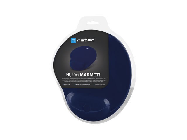 NATEC MOUSE PAD MARMOT NAVY BLUE FILLING 225X245MM-4