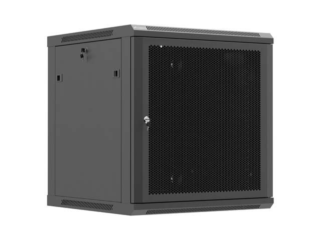 Lanberg WF01-6612-23B rack cabinet 12U Wall mounted rack Black-0