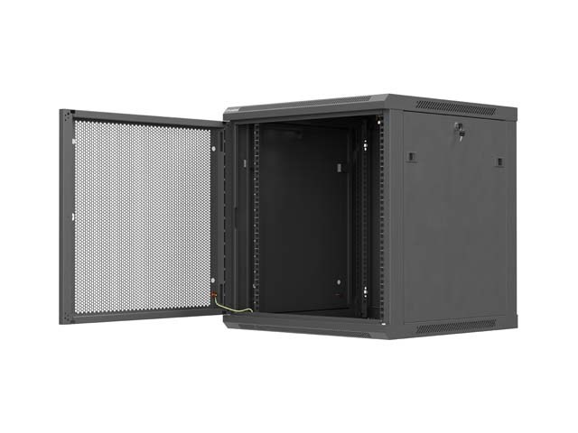 Lanberg WF01-6612-23B rack cabinet 12U Wall mounted rack Black-7