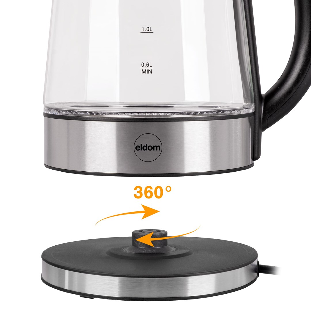 Kuhalo za vodu ELDOM C420 Ketty stakleno (1.7 L, 2200 W)-10