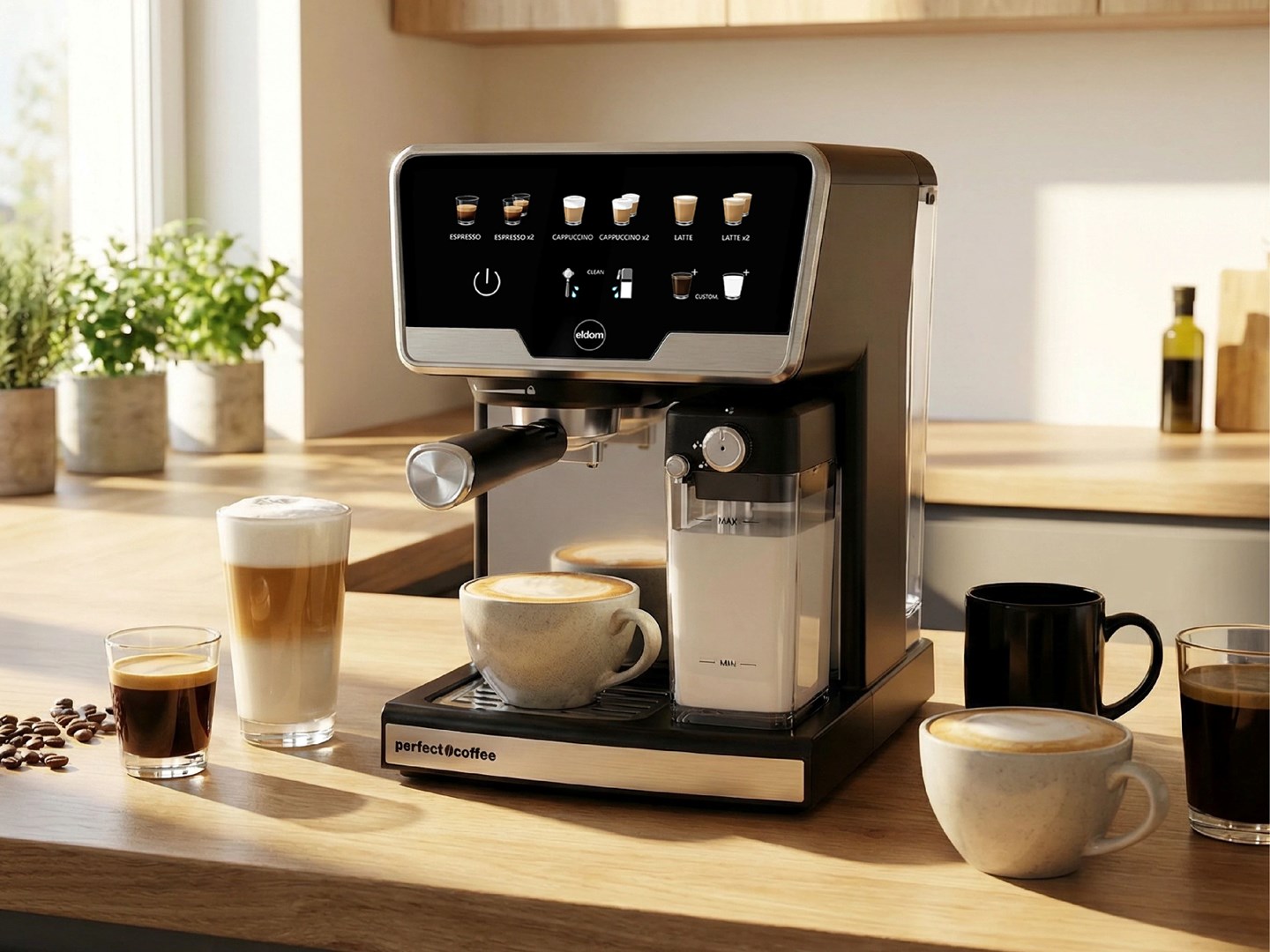 ELDOM PRESSURE COFFEE MACHINE ECK1 1.7 L 20 BAR-7