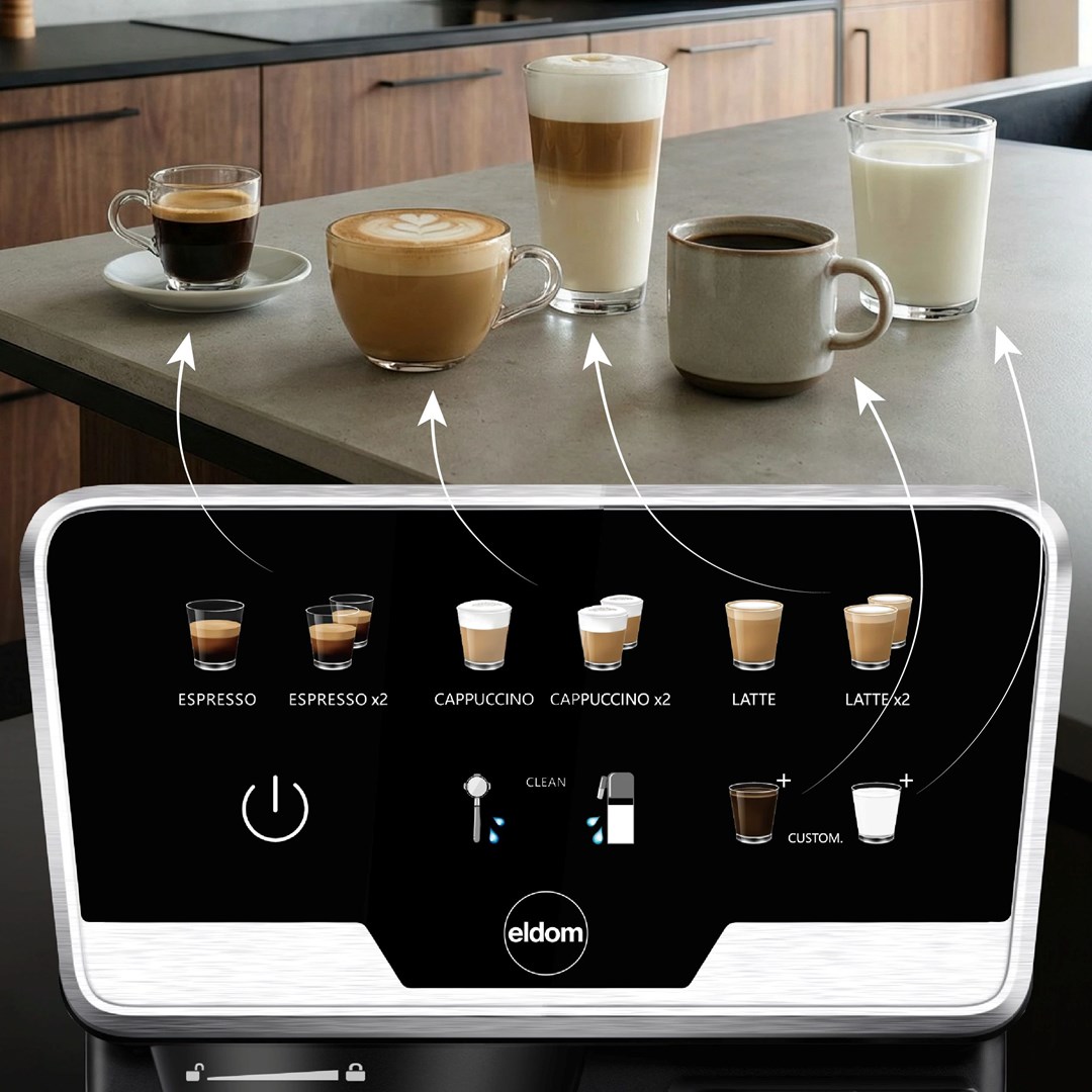 ELDOM PRESSURE COFFEE MACHINE ECK1 1.7 L 20 BAR-12