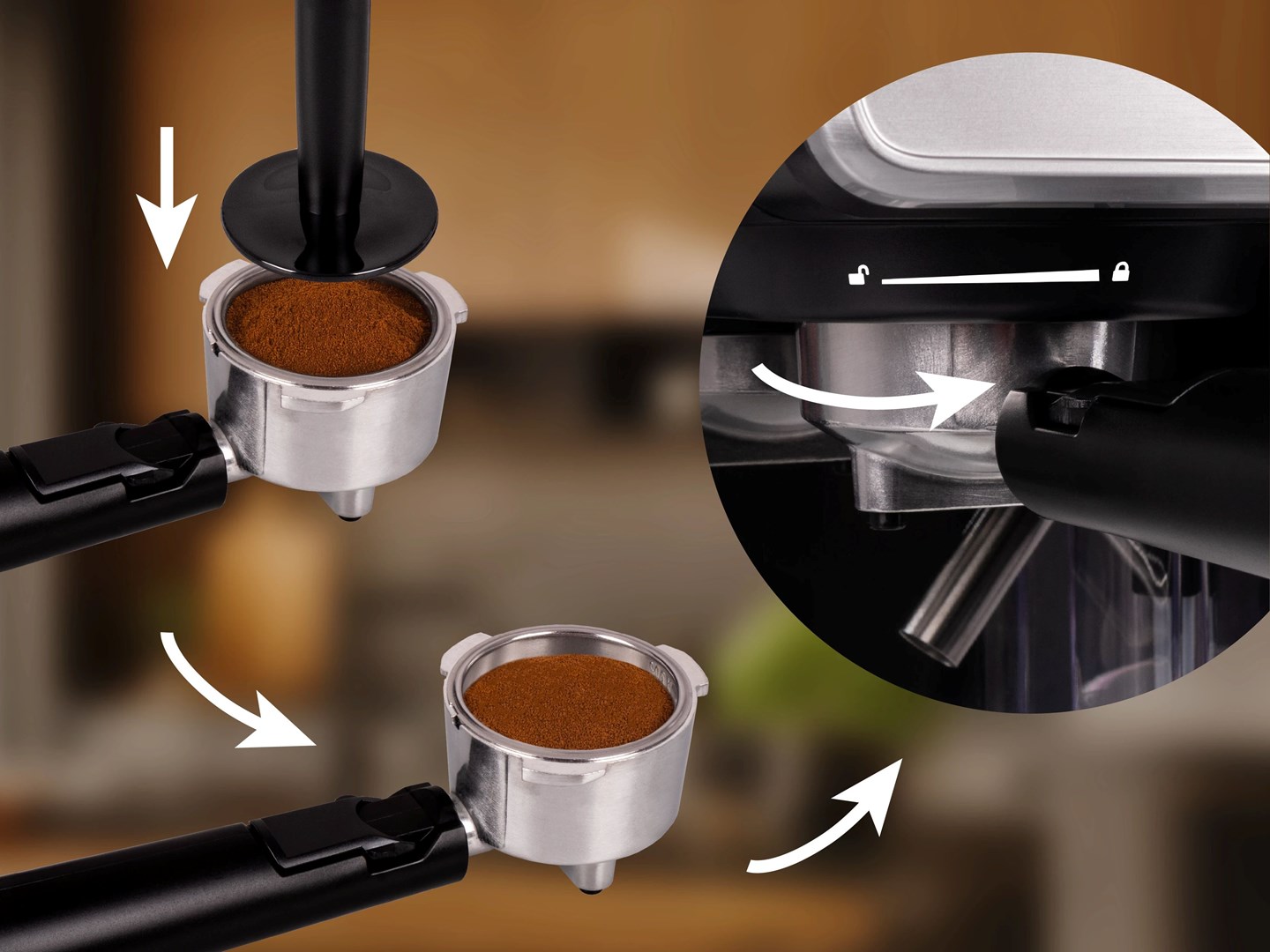 ELDOM PRESSURE COFFEE MACHINE ECK1 1.7 L 20 BAR-9