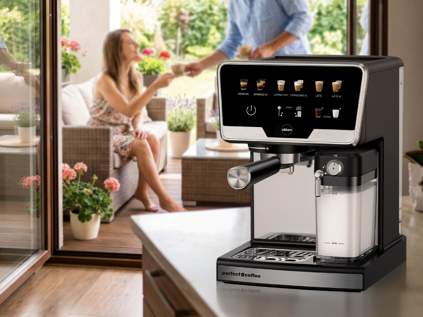 ELDOM PRESSURE COFFEE MACHINE ECK1 1.7 L 20 BAR-15