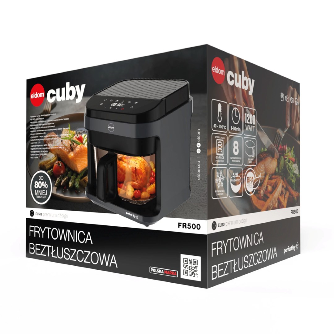 ELDOM FR500 AIR FRYER GLASS CONTAINER 5.5 L-8