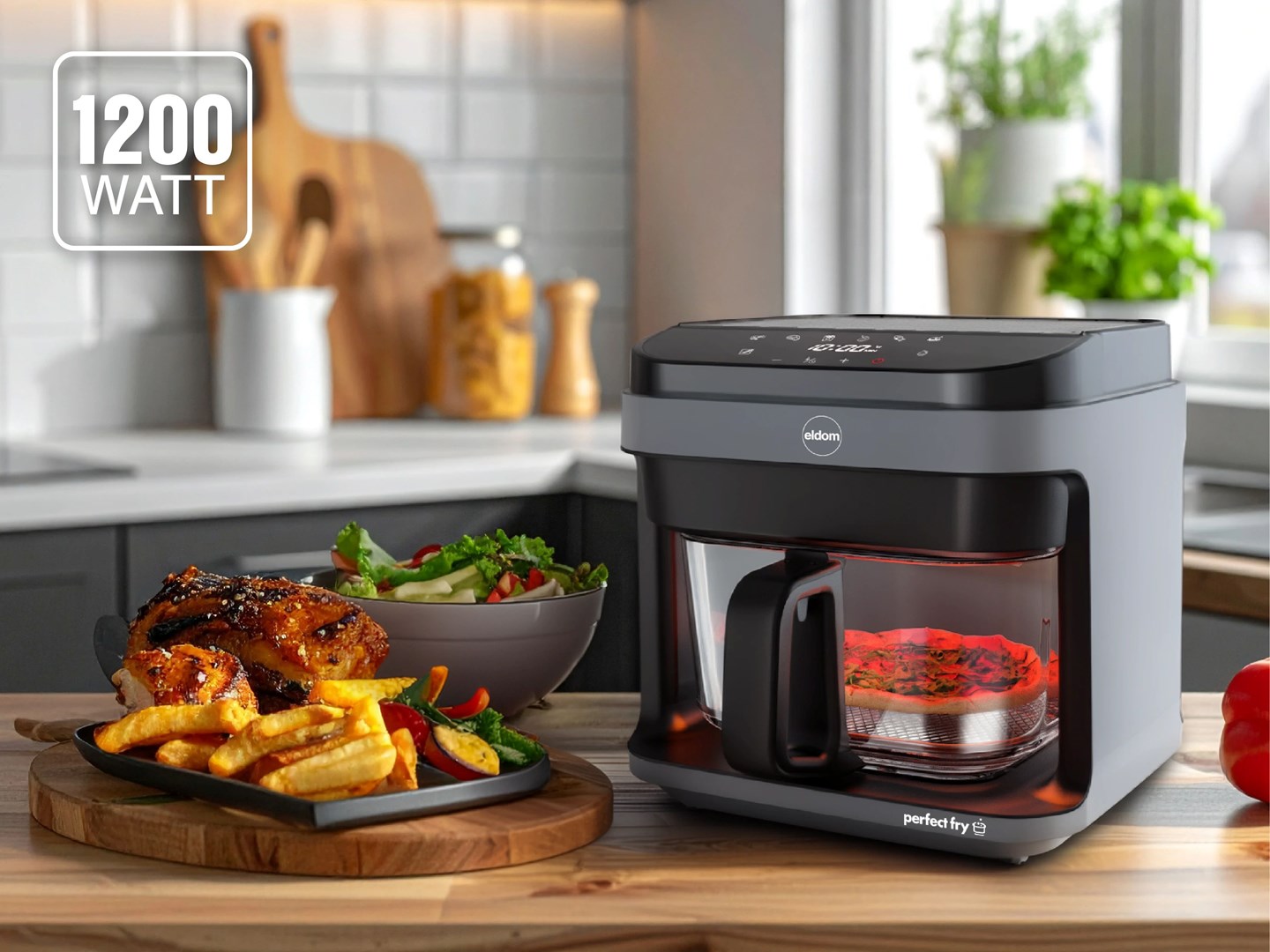 ELDOM FR500 AIR FRYER GLASS CONTAINER 5.5 L-5