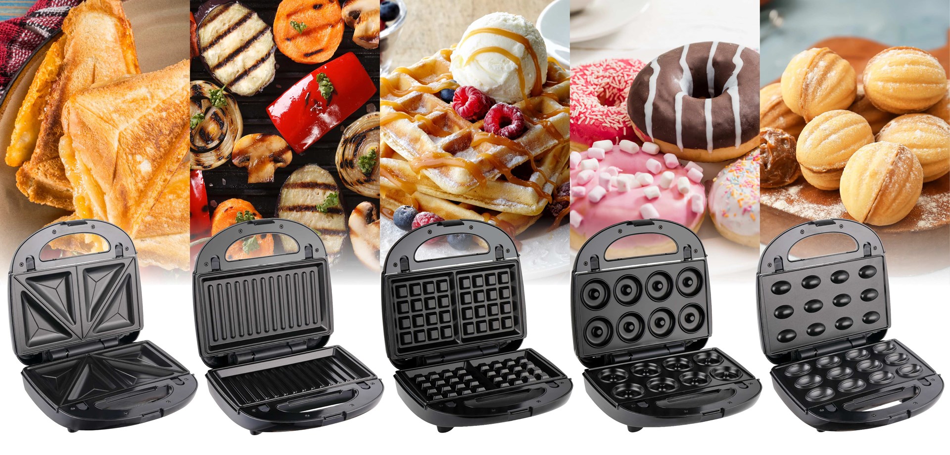 ELDOM ST250 MULTIX 5 IN 1 MULTIFUNCTIONAL SANDWICH MAKER-4