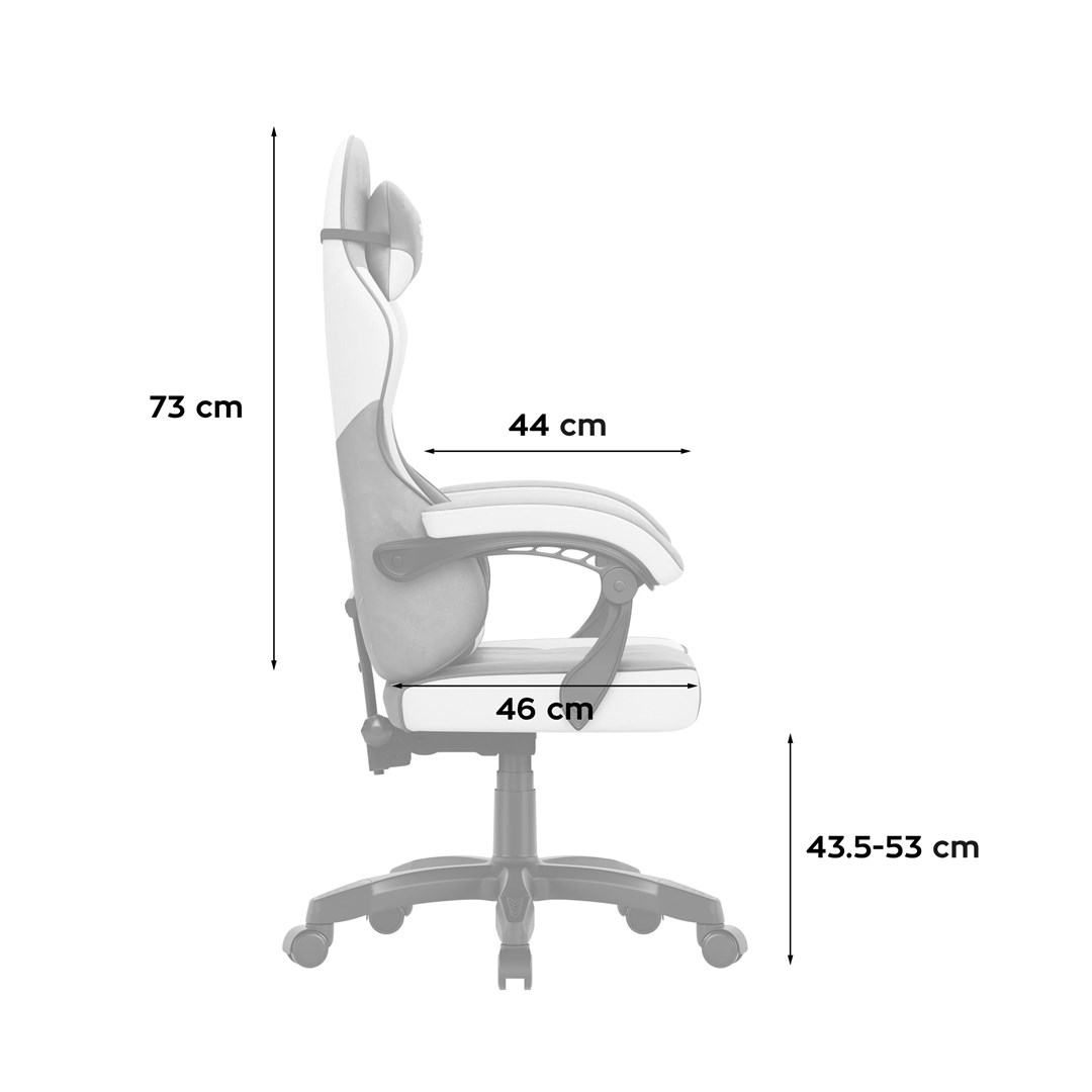 Gaming stolica HUZARO Force 2.7 siva boja-0