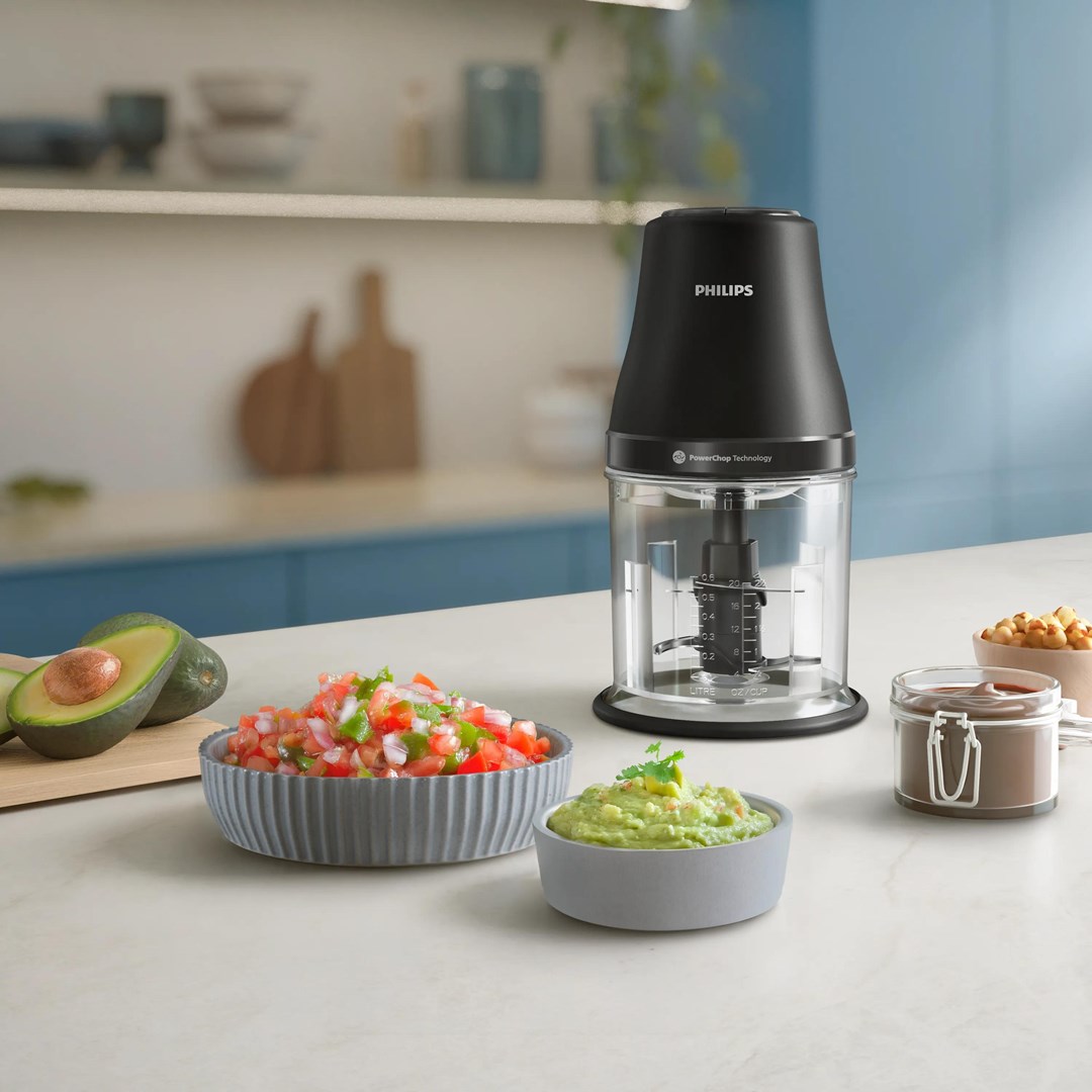 Philips HR1501/00 electric food chopper 1 L 450 W Black-1