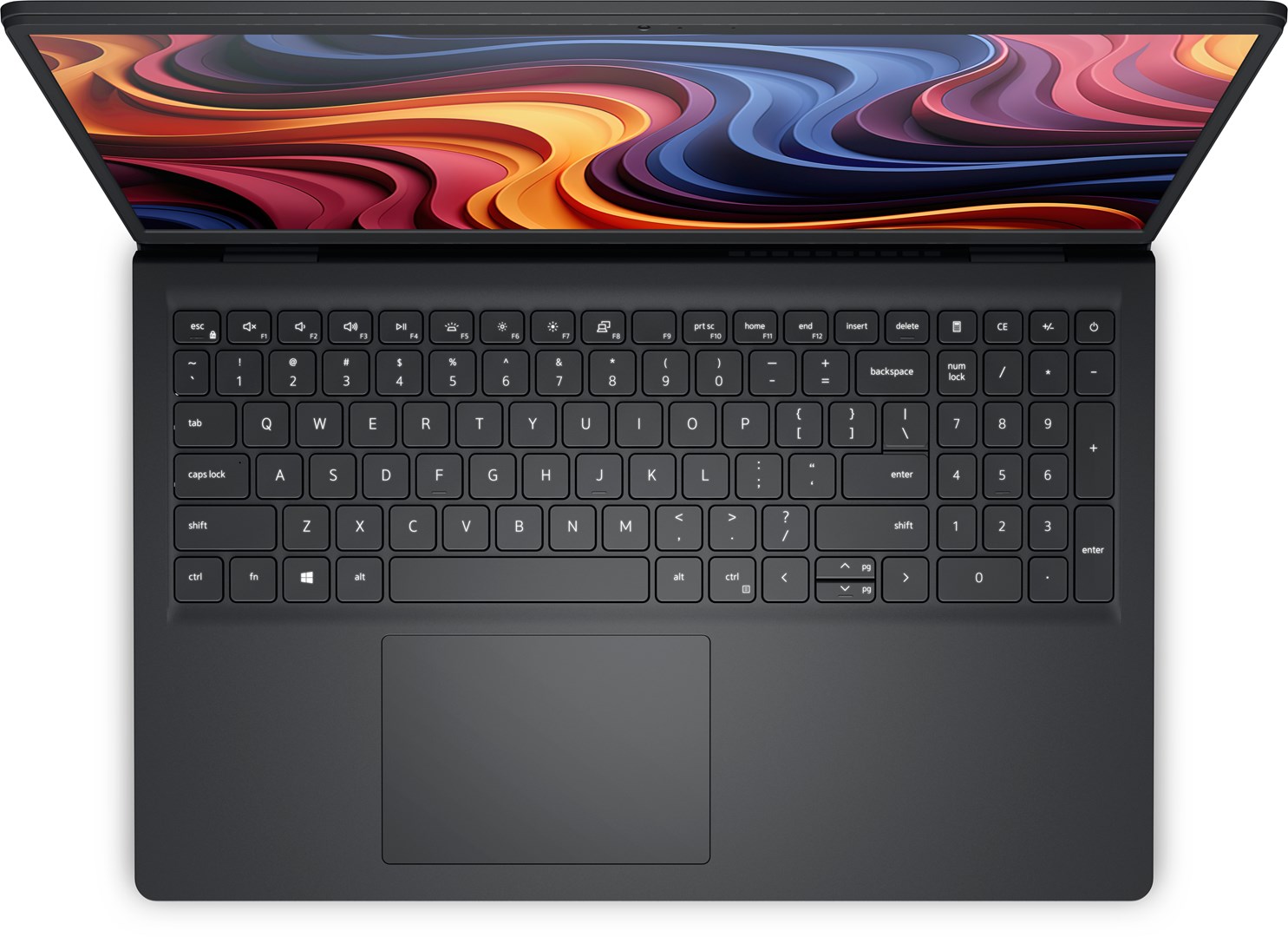 Laptop DELL 15 (15.6", Full HD, AMD Ryzen 3 7320U, 8GB, 512GB SSD, AMD Radeon 610M, Windows 11 Pro, UK International tipkovnica, Crna)-1