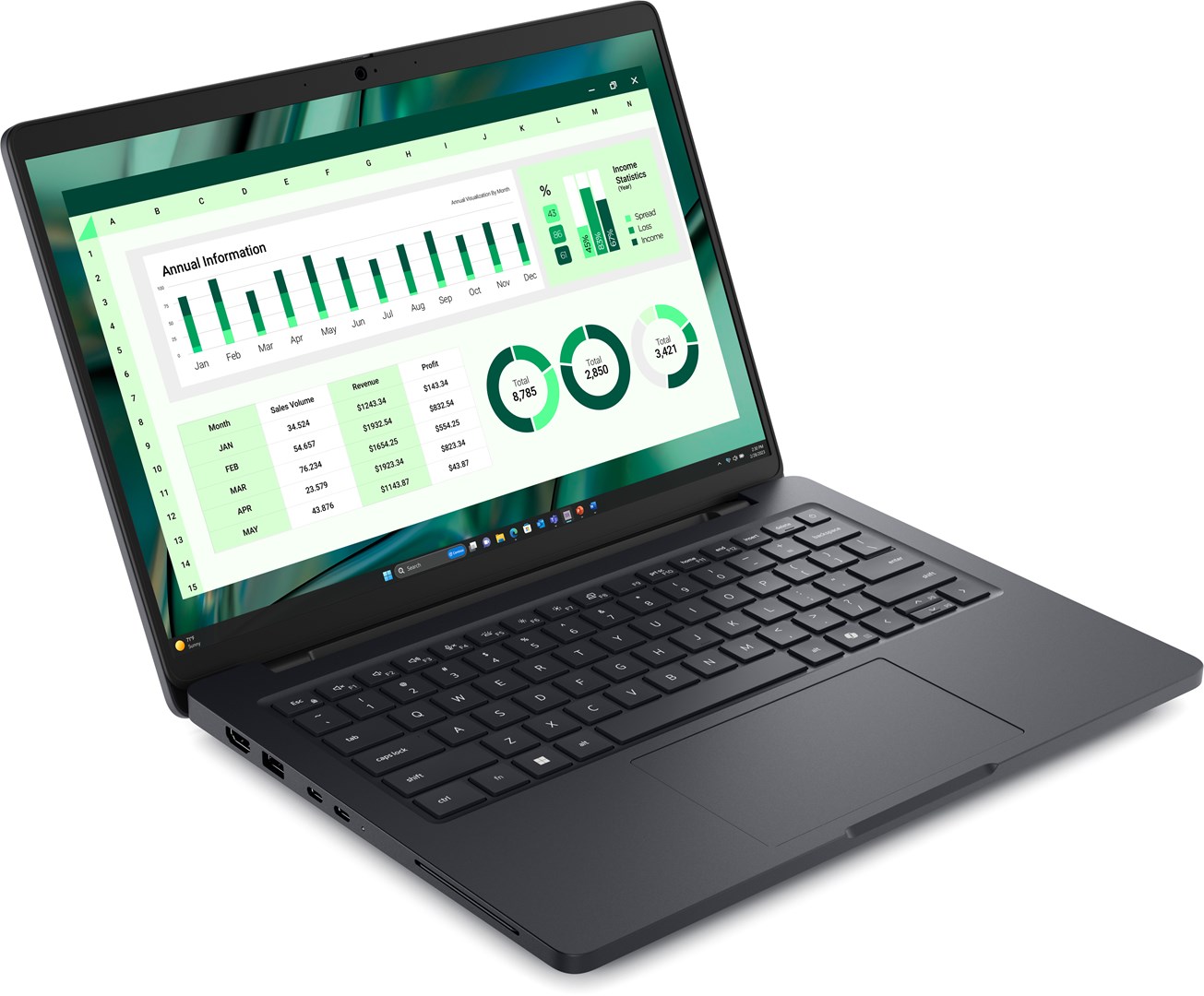 Laptop DELL Pro Max 14 MC14250 (14", Full HD+, Intel Core Ultra 7 255H, 16GB, 512GB SSD, Intel Arc Graphics, Windows 11 Pro, Non-HR tipkovnica, Crna)-1