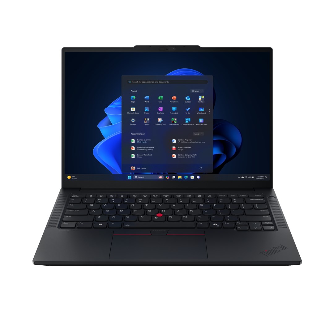 Lenovo ThinkPad E14 Gen 7 (Intel) Copilot+ PC Intel Core Ultra 5 228V Laptop 35.6 cm (14") WUXGA 32 GB LPDDR5x-SDRAM 512 GB SSD Wi-Fi 6E (802.11ax) Windows 11 Pro English Black