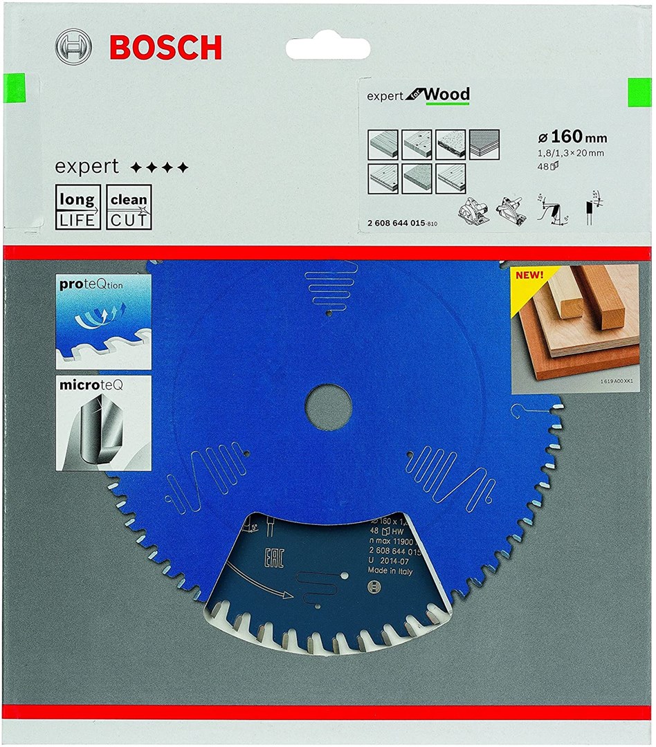 List za kružnu pilu BOSCH Expert for Wood (160x20mm, 48 zuba) - 2608644015-1