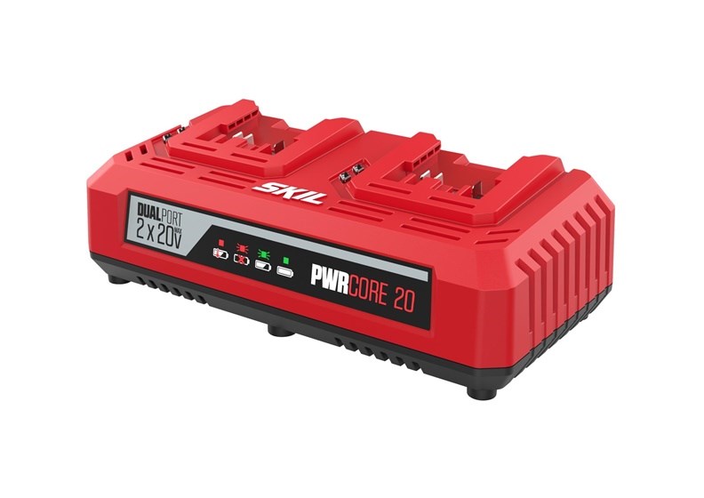 Punjač SKIL 3122 AA dvostruki za 20V Max baterije-0