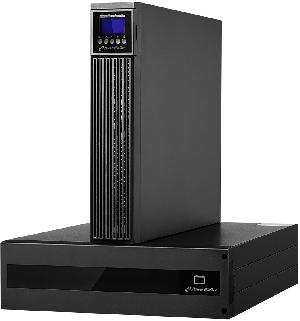 PowerWalker VFI 6000 RTG PF1 uninterruptible power supply (UPS) Double-conversion (Online) 6 kVA 6000 W 2 AC outlet(s)-0