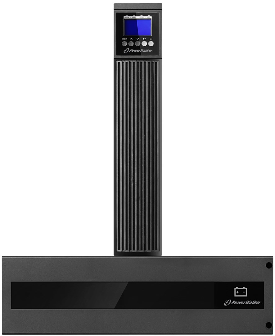 PowerWalker VFI 6000 RTG PF1 uninterruptible power supply (UPS) Double-conversion (Online) 6 kVA 6000 W 2 AC outlet(s)-1