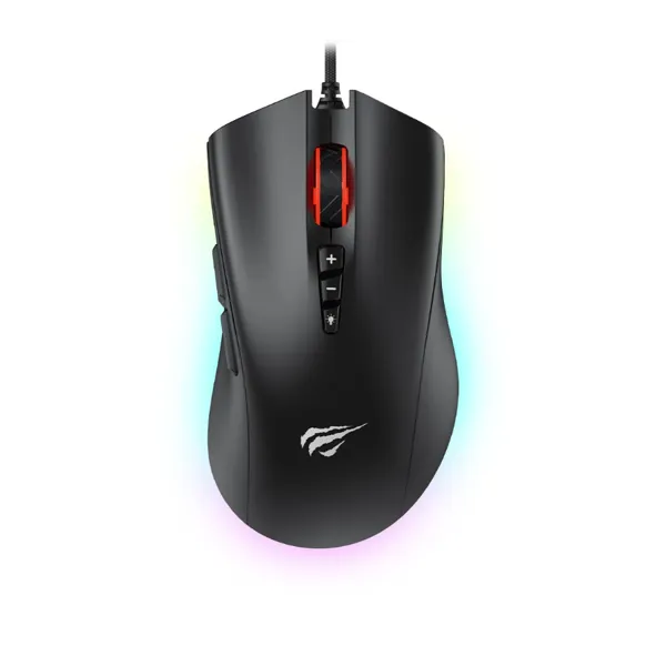 Gaming miš HAVIT Gamenote MS1040 RGB, 8000 DPI, crna boja