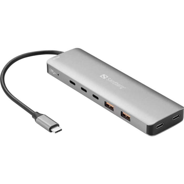 Docking stanica SANDBERG 7-u-1 USB-C Hub 100W (5x USB-C, 2x USB-A)